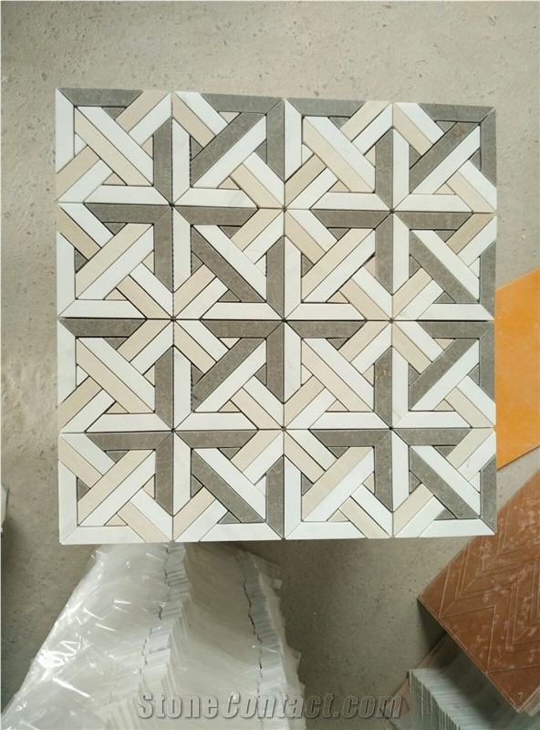 White Marble Mosaic,Carrara White Mosaic,Mosaic Tile,Stone Mosaic