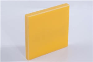 Pure Deep Yellow Decoration Materials Modified Acrylic Artificial Stone Bm8893