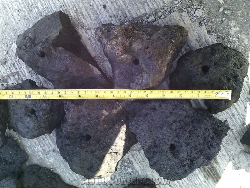 Black Scoria Rock Pebble & Gravel, Black Scoria Lavastone Rock, Indonesia Black Scoria Rock Volcanic Stone