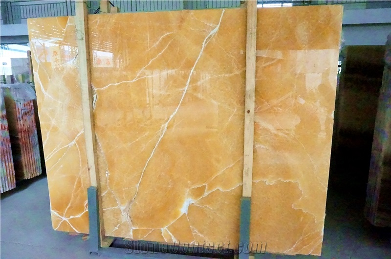 Yellow Onyx Stone Slabs Tiles Naranja Yellow Onyx From China Stonecontact Com