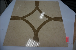 European Style Waterjet Marble Tile Composite Stone Porcelain Back for Flooring