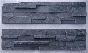 Black Quartzite Ledges Stone, Black Quartzite Cultured Stone, Wall Cladding