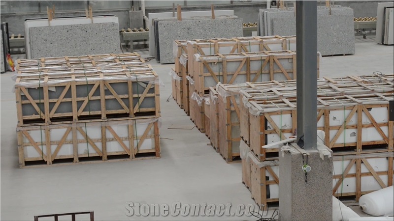 Mandarin Solid Series 2011 Artificial Quartz Stone Tiles for Interior Application, Floor Tiles, Slab Standard Sizes 126*63" Inch