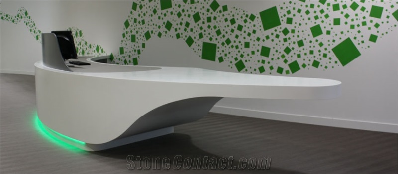 2016 Man-Made Stone Reception Desk for Office