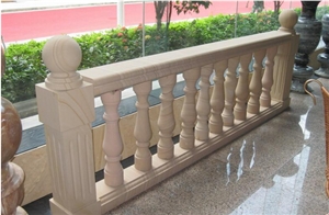 Beige Sandstone Balusters, Sandstone Balustrades and Handrails