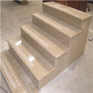 G682 Granite Honed Steps & Risers,Sunset Gold Step, Tread, G682 Riser