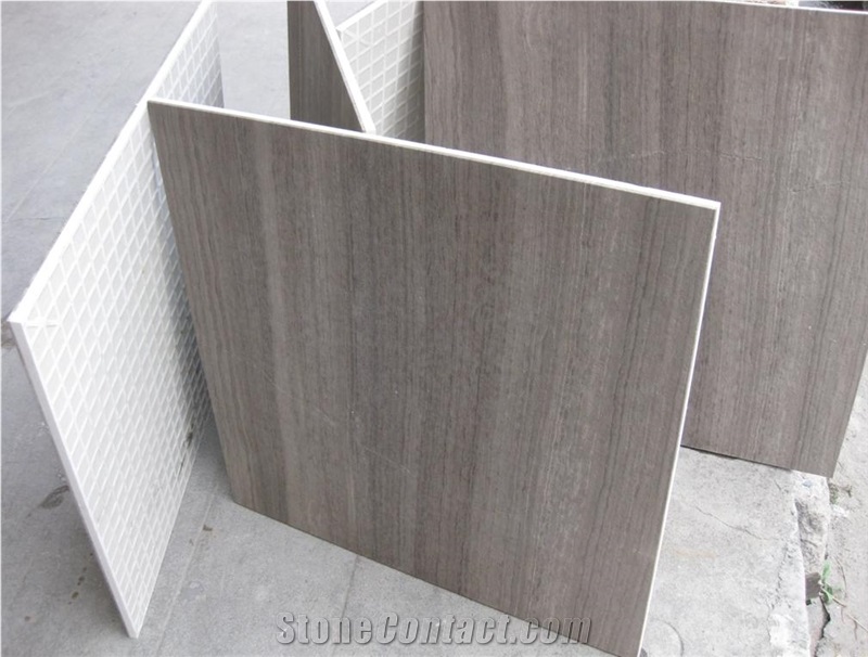 Grey Wooden Grain Marble Laminated Panel,Tiles