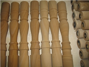 Wood Vein Sandstone Balustrade, Sandstone Balusters & Handrails