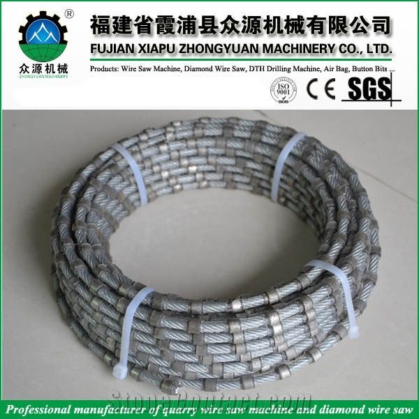 Plastic Coating Diamond Wire Saw For Stone