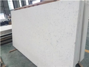Cararra White Quartz Stone Slab/Quartz Stone Slab/Engineered Stone Slab/Artificial Stone/Solid Surface Top/Silestone