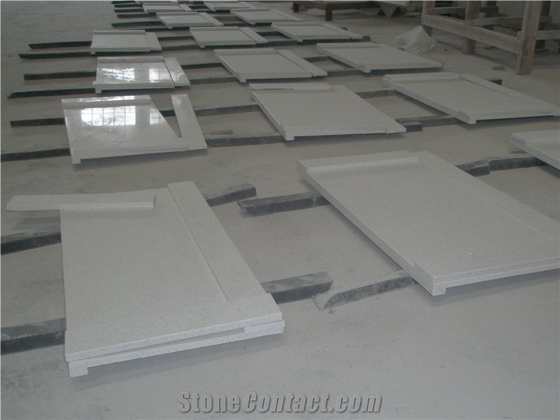 Pure White Artificial Stone/Quartz Stone Slabs/Engineered Stone Kitchen Countertops/Quartz Stone Countertops