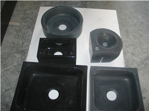 Black Granite Polished Water Sink , Granite Wash Basin in Bathroom ,