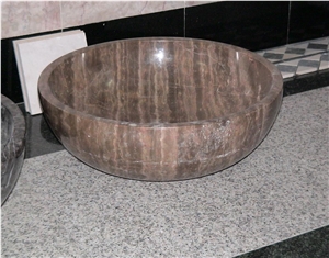 Decorative Marble Polished Square Water Basin in Bathroom ,Marble Wash Sink in Kitchen