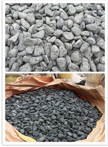 Grey Tumbled Pebble Stone, Grey River Stone in Garden Paving, Landscaping Pebble Stone