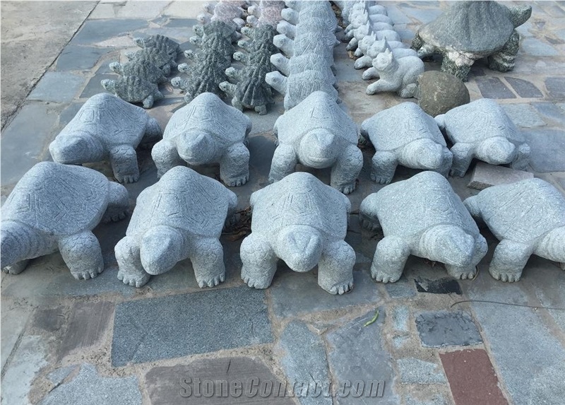Natural Stone Hand Carved Turtle , Natural Stone Carved Animals for Landscaping ,Garden and Outdoor Decoration