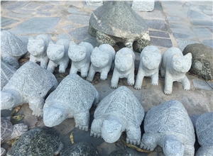 Natural Stone Hand Carved Turtle , Natural Stone Carved Animals for Landscaping ,Garden and Outdoor Decoration