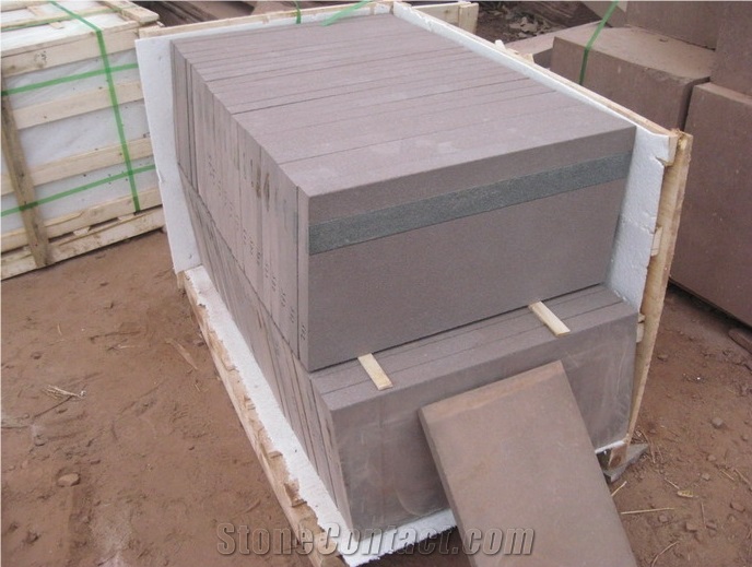 Red Sandstone Covering Plate, Wall Stone Covering, Sandstone Honed Slab, Sandstone Floor Tiles