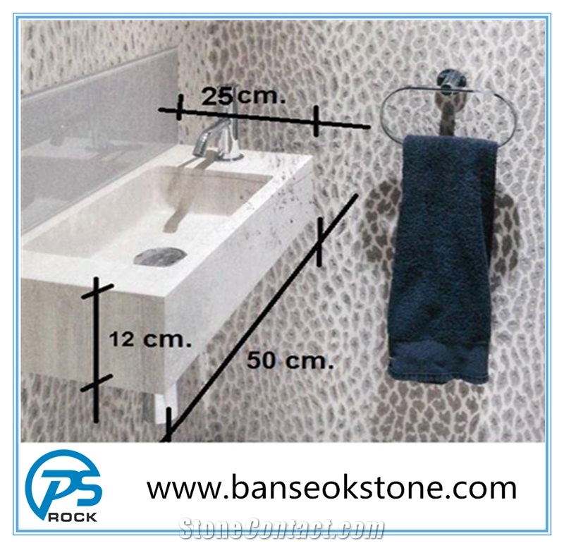 China Factory Classic White Marble Bathroom Sinks & Basins