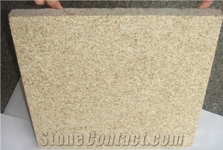 Cheap G350 Yellow Rust Granite Types Materials Bush Hammered Finish Granite Stone Tiles &Slabs Wall Floor Tiles Skirting Steps Risers Non Slip Stone Tiles