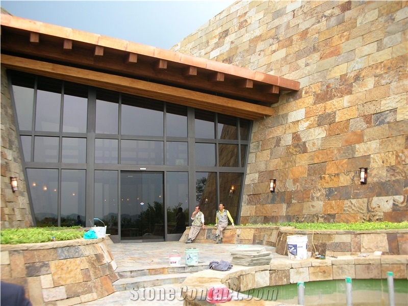 Cheap Interior Exterior Use Slate Tiles & Slabs, China Grey Slate