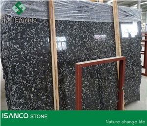 China Black Marble Jumbo Pattern Polished Black Fossil Marble Wall Covering Tiles Cut to Size Marble Skirting Black Marble Big Slab Marble Floor Covering Tiles Cheap Marble Tiles & Slabs