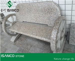 China Cheap G664 Granite Garden Bench Outdoor Chairs Granite Outdoor Benches Luoyuan Violet Granite Park Benches Luoyuan Red Granite Exterior Furniture Patio Bench for Outdoor Decorations