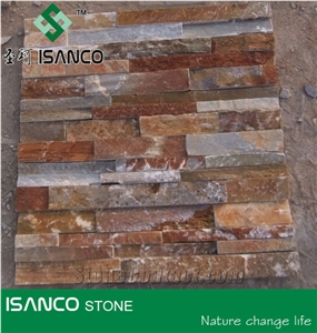 China Cultured Stone ,Slate Wall Cladding Tile, Exterior Facade Tile, Facade Wall Tile with Mixed Color