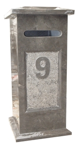 Customized Grey China Limestone Mailbox,Outdoor Limestone Mailbox Stone,Simply Style Mailbox Stone,Blue Limestone Mailbox