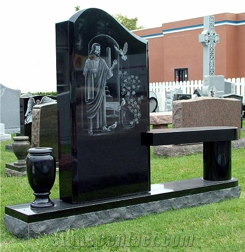 Granite Tombstone Monument Headstone Granite Flower Vases for Tombstone Angel Shape Heart Cross Tombstone Design Europe America Russia Style Tombstone&Monument