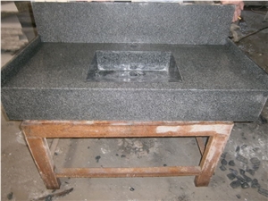 Grey Granite Polished Slabs Kitchen Bench Tops