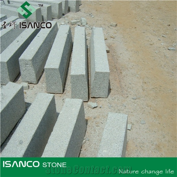 Shandong Grey Granite Border, Kerbs, Landscaping Stones, Light Grey Granite Kerb Stone, Road Stone, Side Stone