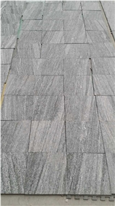 Shandong Mengyin Gray Fantacy Walkway Paving Stone Big Slabs,Chinese Antique Grey Granite Floor Tiles Mengyin Shanshui Granite Paving Stone Light Grey Granite Pavements