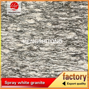 G418 Cut to Size Spray White Granite,Flamed Granite Stone