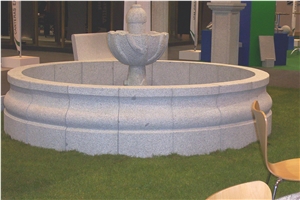 Gris Caceres Granite Exterior Fountain