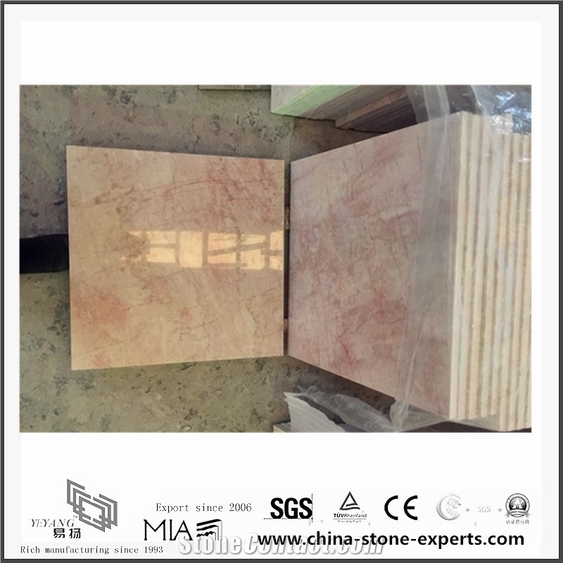 Rose Cream Marble Slabs & Tiles, China Pink Marble