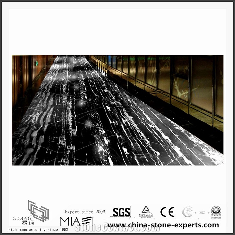 Silver Dragon Marble Slabs & Tiles, China Black Marble