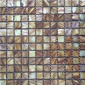 Brown Mother Of Pearl Tile, Brown Pearl Shell Mosaic