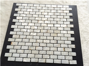 Rectangle White Mother Of Pearl Mosaic