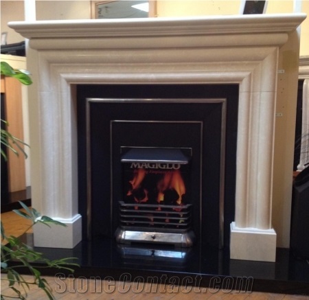 Cream Moca Asqueth Beautiful Classical Bollection Style Fireplace