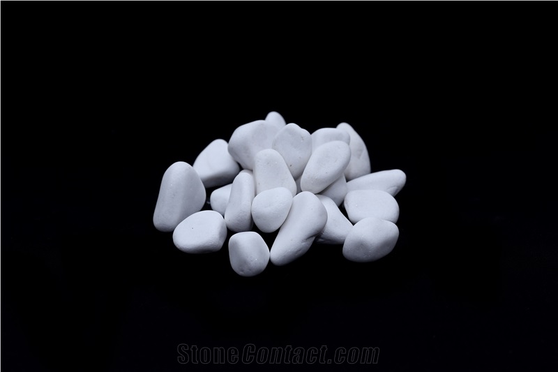 Sivec White Marble Pebbles
