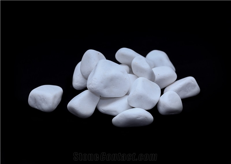 Sivec White Marble Pebbles