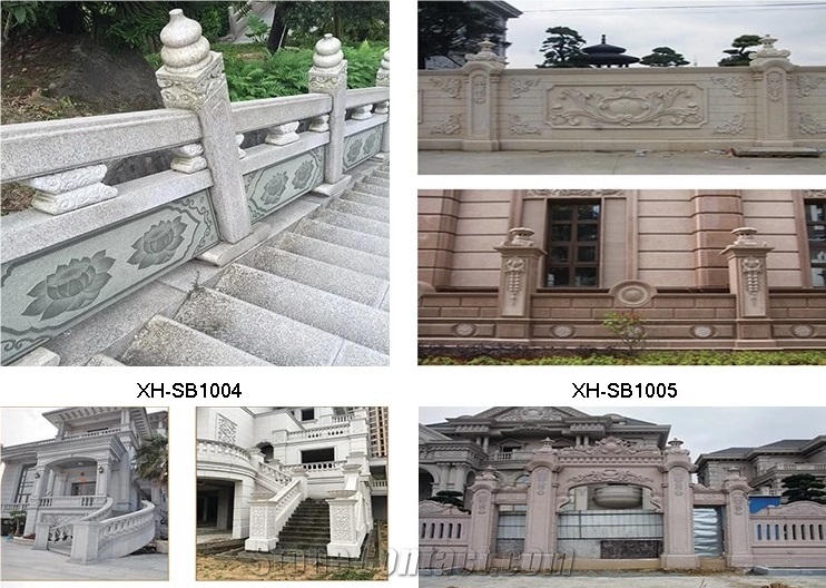 Natural Marble Stone Balcony Balustrade for House Decoration