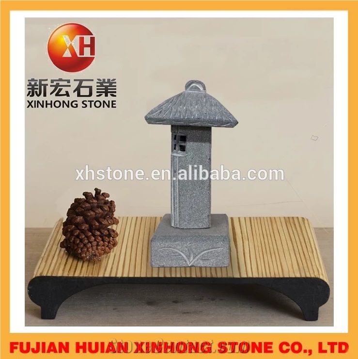 Wholesale Decorative Oriental Style Stone Lantern for Table Ornamental