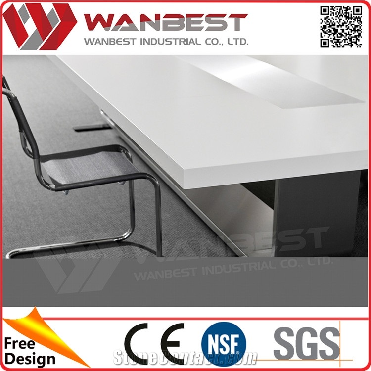 Conference Room Table with Data Ports Furniture