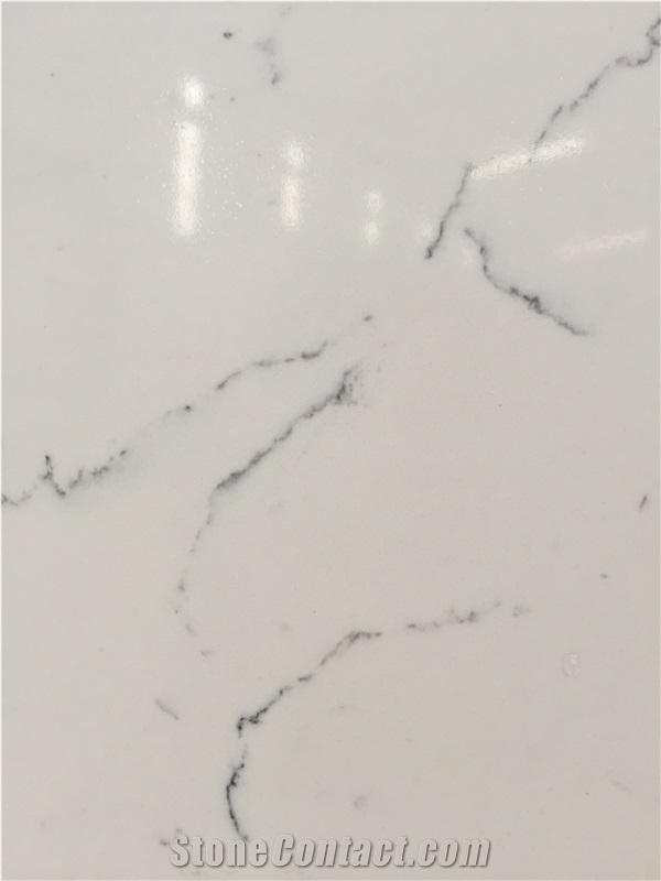Artificial Quartz Stone Bs3004 Quartz Stone Solid Surfaces Polished Slabs & Tiles Glass Mirror Engineered Stone for Hotel Kitchen Bathroom Counter Top Walling Panel Environmental Building Material