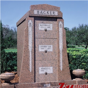 Good Quality Family Mini Design Tianshan Red Mausoleums/ Mausoleum Design/ Cremation Columbarium/ Columbarium/ Cemetery Mausoleum