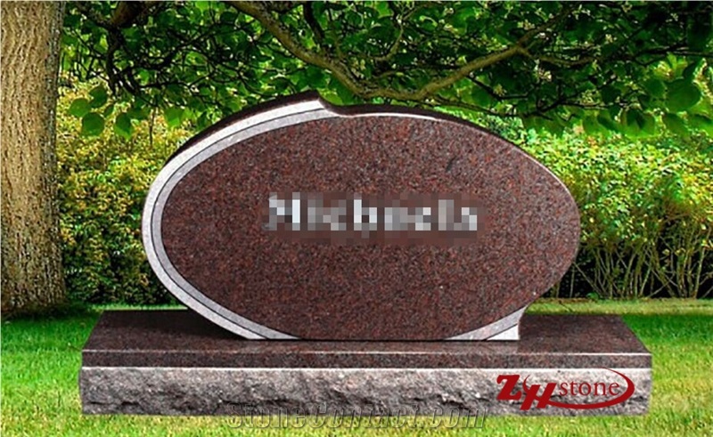 Good Qulity Traditional Design White Guifei Granite Tombstone Design/ Western Style Monuments/ Monument Design/ Western Style Tombstones/ Single Monuments