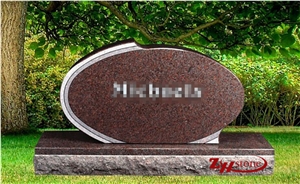 Good Qulity Traditional Design White Guifei Granite Tombstone Design/ Western Style Monuments/ Monument Design/ Western Style Tombstones/ Single Monuments