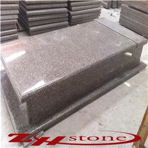 Luna Pearl Granite,Luoyuan Bainbrook Brown Granite G664 Tombstone&Monument Western Style Designs, Poland Engraved Tombstone Prices