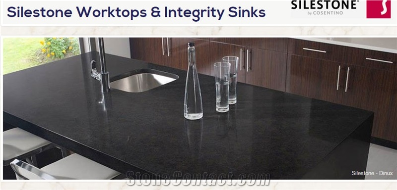 Silestone Dinux Worktops With Integrity Sinks From United Kingdom Stonecontact Com
